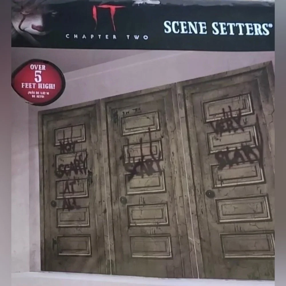 IT Chapter Two Scene Setter 3 Panel 5 Ft Halloween Wall Decor Amscan Movie Party